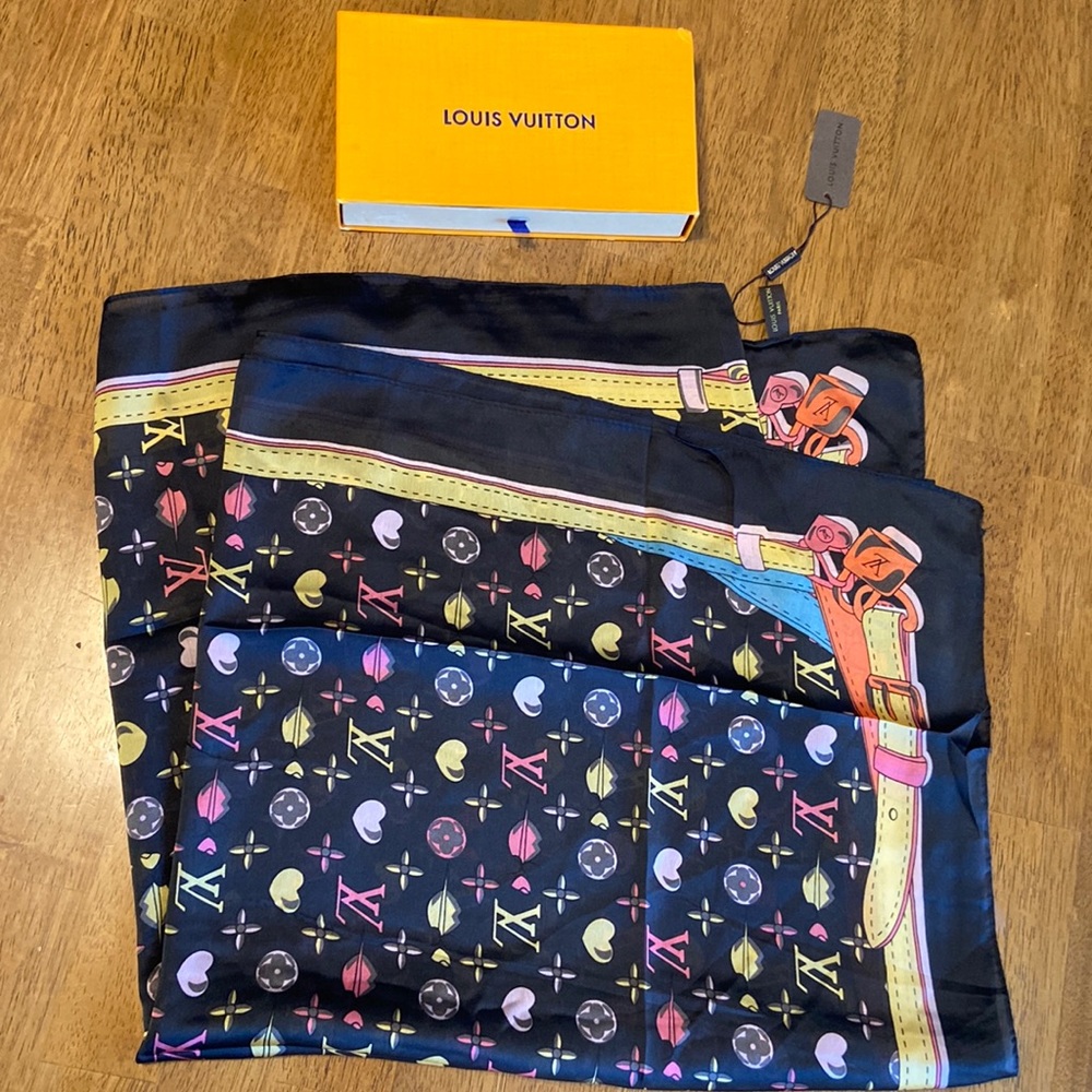 Louis Vuitton silk scarf